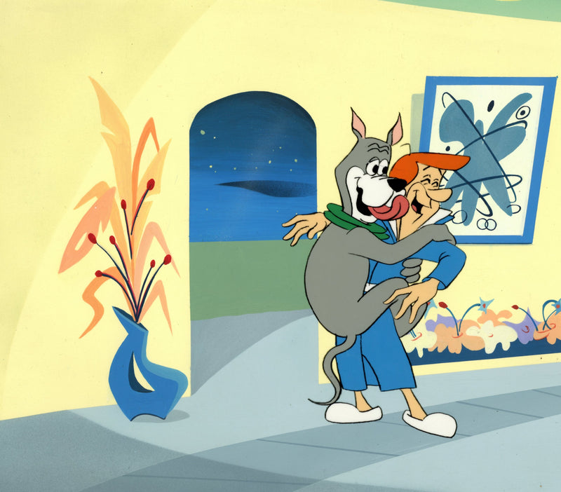 The Jetsons Original Production Cel on Original Background
