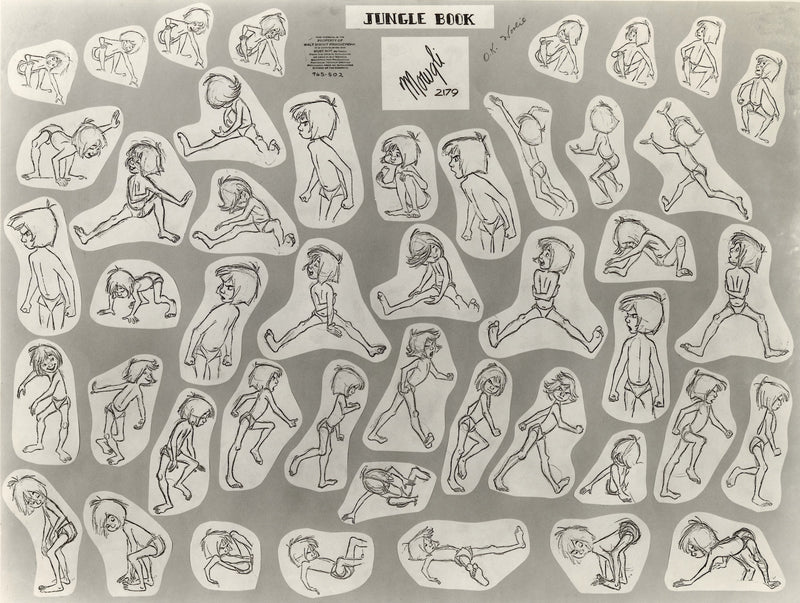 The Jungle Book Original Stat Model Sheet: Mowgli