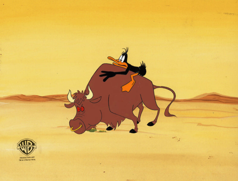 The Daffy Duck Easter Special Original Production Cel: Daffy
