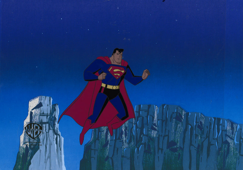Superman The Animated Series Original Production Cel: Superman
