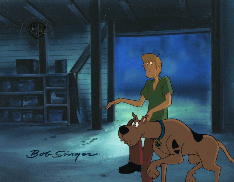 Scooby-Doo and the Witch's Ghost Original Production Cel with Matching Drawing Signed by Bob Singer: Shaggy, Scooby