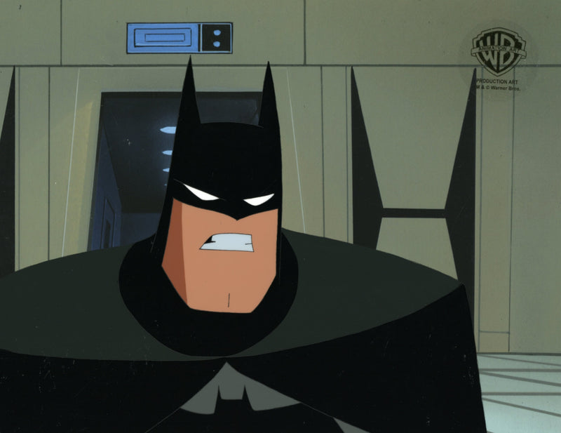 Superman the Animated Series Original Production Cel with Matching Drawing: Superbat