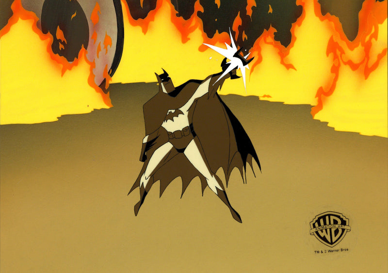 The New Batman Adventures Original Production Cel on Original Background: Batman