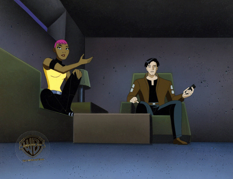 Batman Beyond Original Production Cel on Original Background with Matching Drawing: Terry, Max