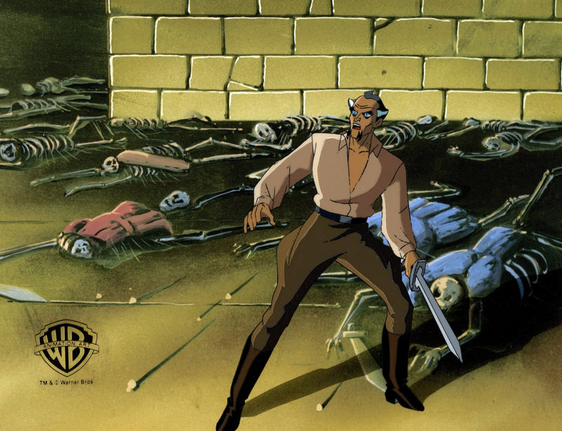 Batman The Animated Series Original Production Cel with Matching Drawing: Ra's Al Ghul