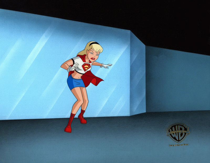 The New Batman Adventures Original Production Cel with Matching Drawing: Supergirl