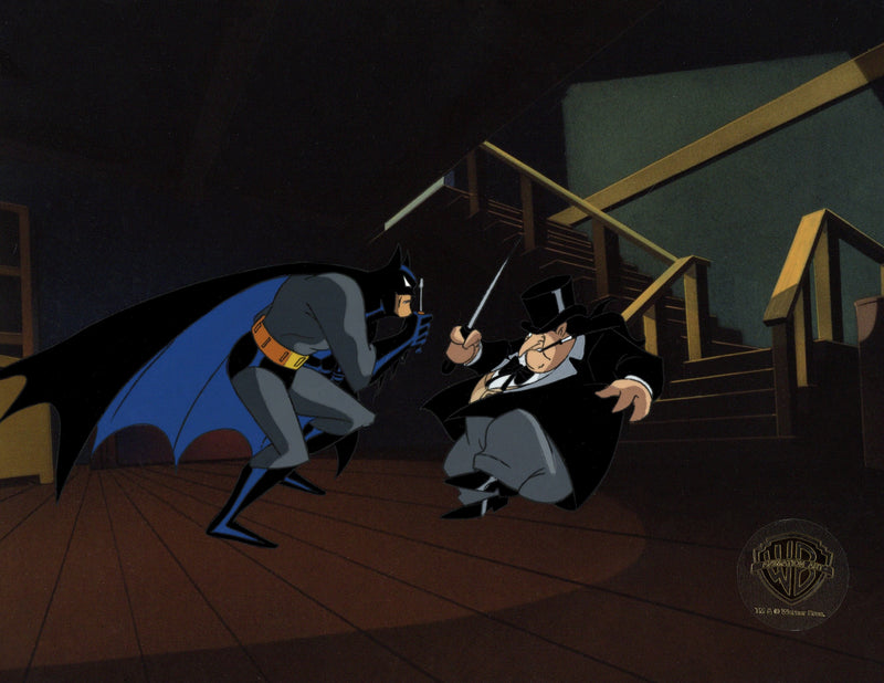 Batman The Animated Series Original Production Cel: Batman, Penguin
