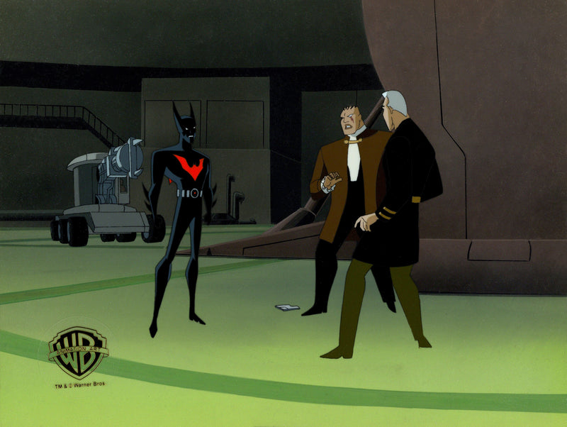 Batman Beyond Original Production Cel on Original Background: Batman, Derek Powers, Mr. Fixx