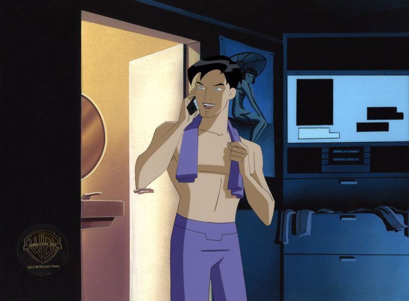 Batman Beyond Original Production Cel with Matching Drawing: Terry McGinnis