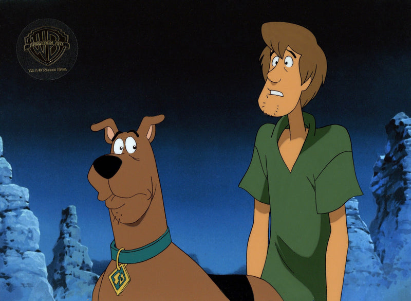 Scooby Doo Alien Invaders Original Production Cel with Matching Drawings: Scooby, Shaggy