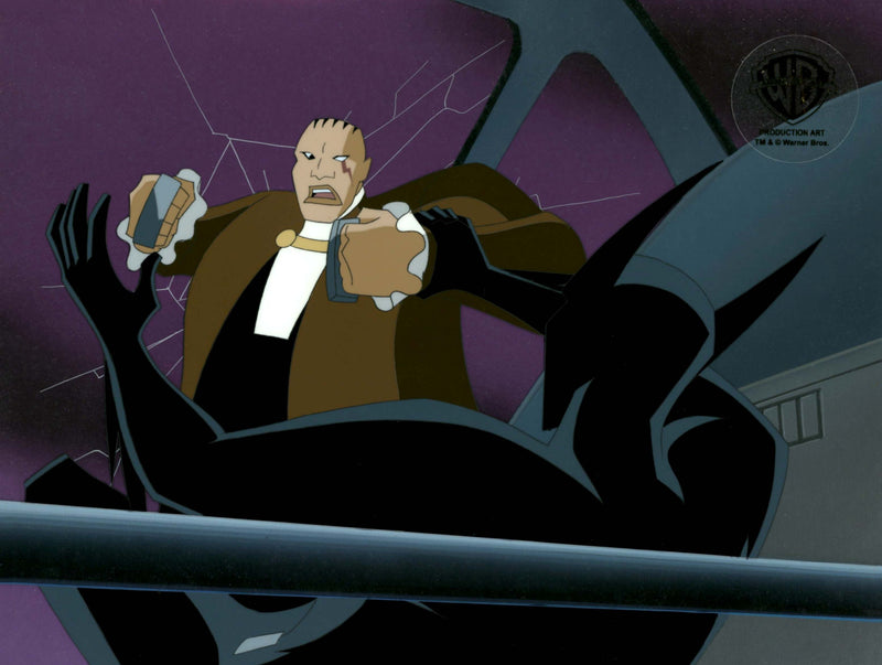 Batman Beyond Original Production Cel on Original Background: Batman, Mr. Fixx