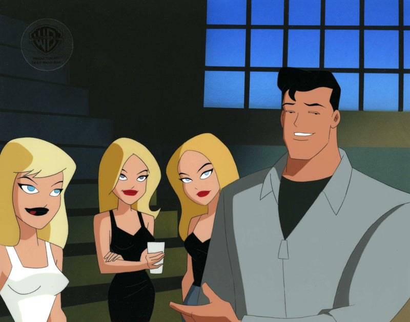 Superman The Animated Series Original Production Cel: Clark Kent, Girls