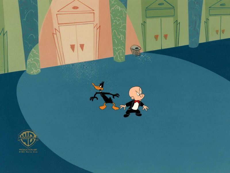 Box Office Bunny Original Production Cel: Daffy, Elmer
