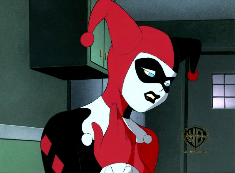 Batman The Animated Series Original Production Cel with Matching Drawing: Harley Quinn