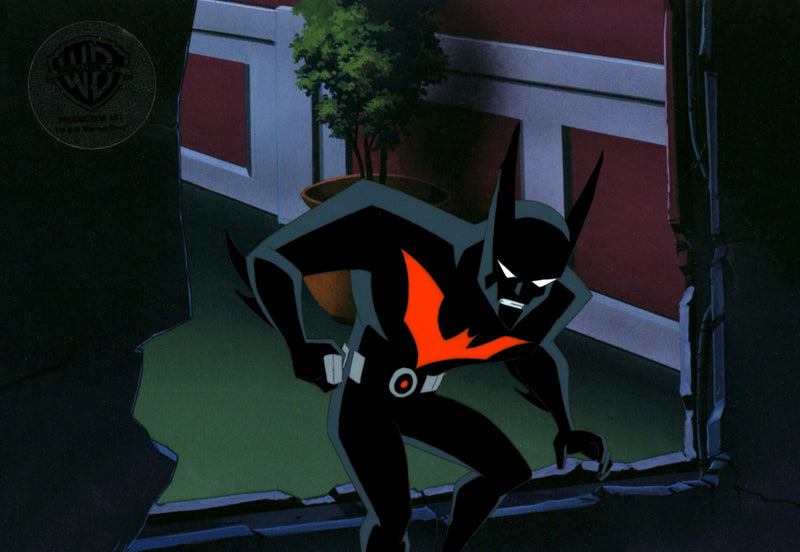 Batman Beyond Original Production Cel with Matching Drawing: Batman