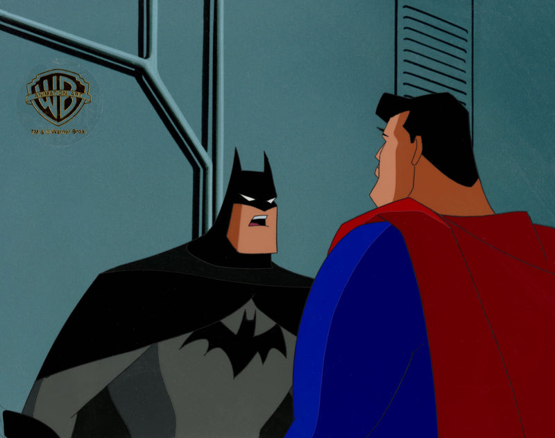 Superman The Animated Series Original Production Cel: Batman, Superman