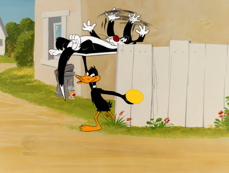 Looney Tunes Original Production Cel: Daffy Duck, Sylvester