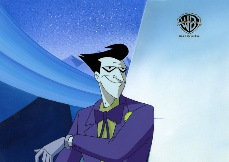The New Batman Adventures Original Production Cel on Original Background: Fake Joker