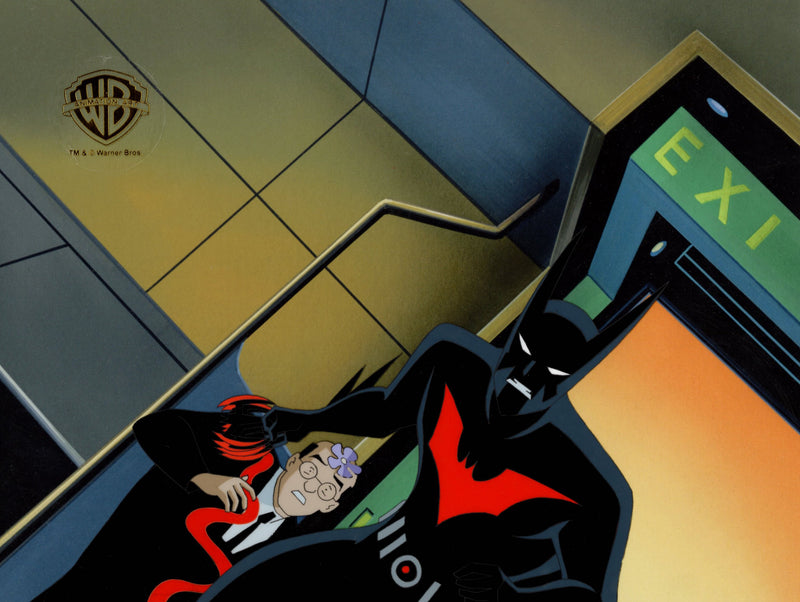 Batman Beyond Original Production Cel with Matching Drawing: Batman