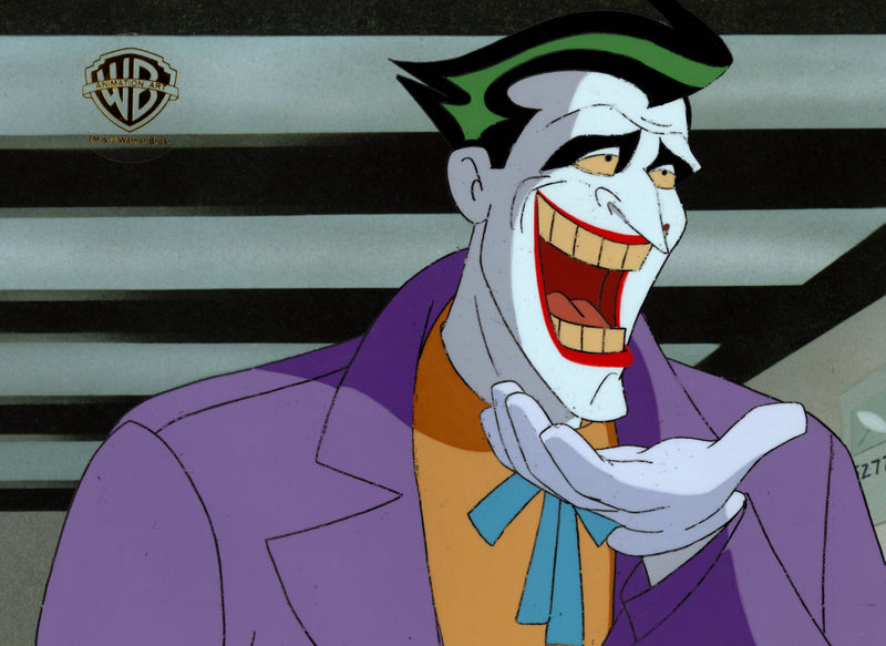 Batman The Animated Series Original Production Cel with Matching Drawing: Joker