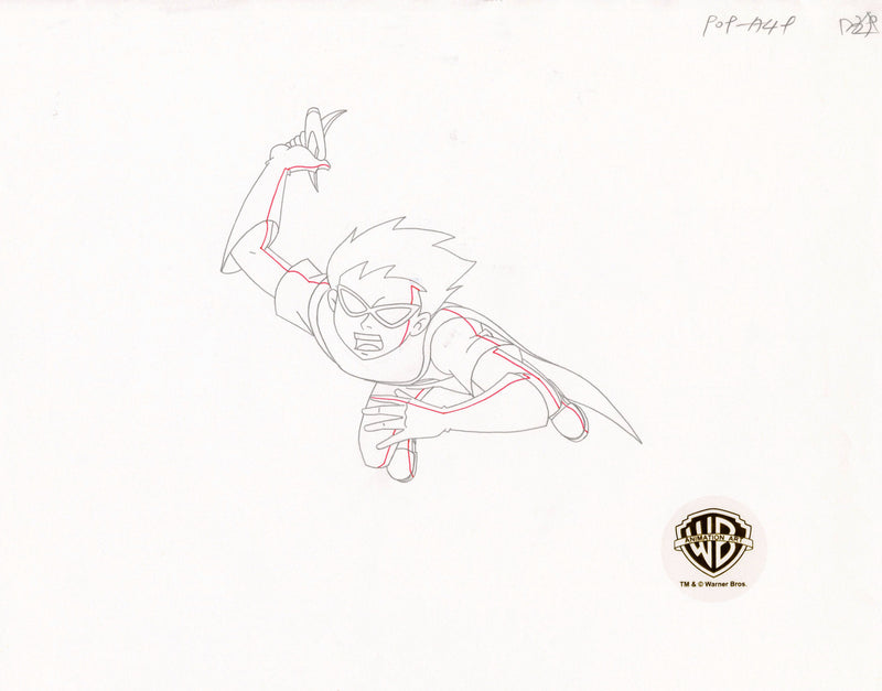 Teen Titans Original Production Drawing: Robin