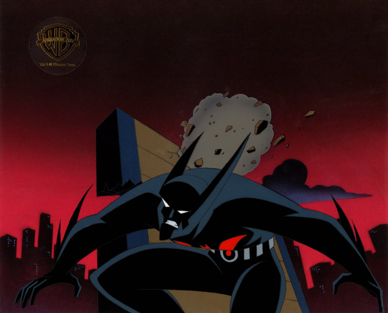 Batman Beyond Original Production Cel with Matching Drawing: Batman