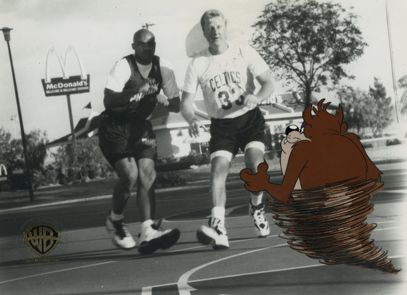 McDonalds NBA Commercial "Michael Jordan McBacon Deluxe" Original Production Cel: Taz