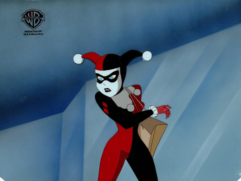 The New Batman Adventures Original Production Cel with Matching Drawing: Harley Quinn