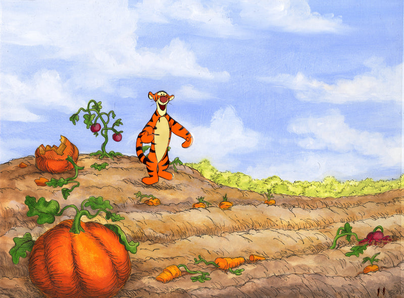 Winnie the Pooh and Tigger Too Original Production Cel: Tigger (Framed)