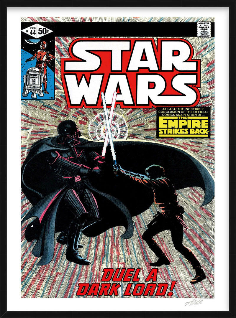 Star Wars #44 - The Empire Strikes Back - Duel A Dark Lord, Signed by Stan Lee with Framing