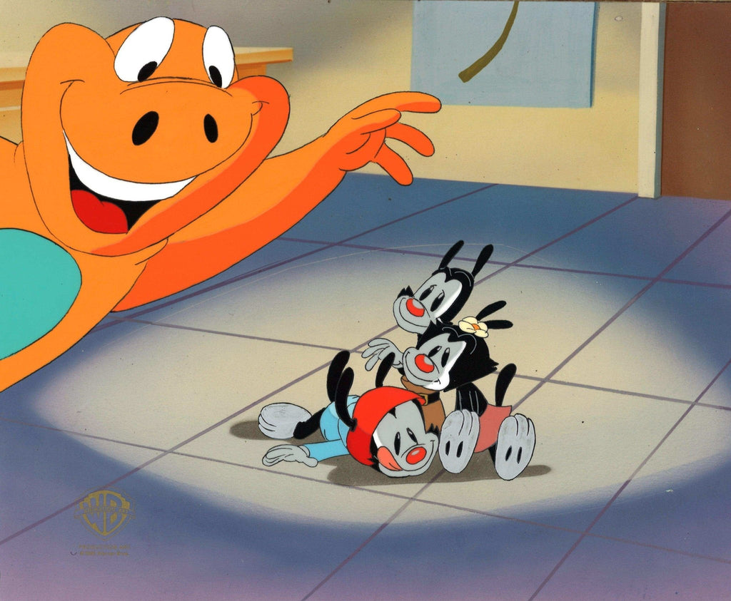 Animaniacs Original Production Cel: Yakko, Wakko, Dot, Baloney - Choice Fine Art