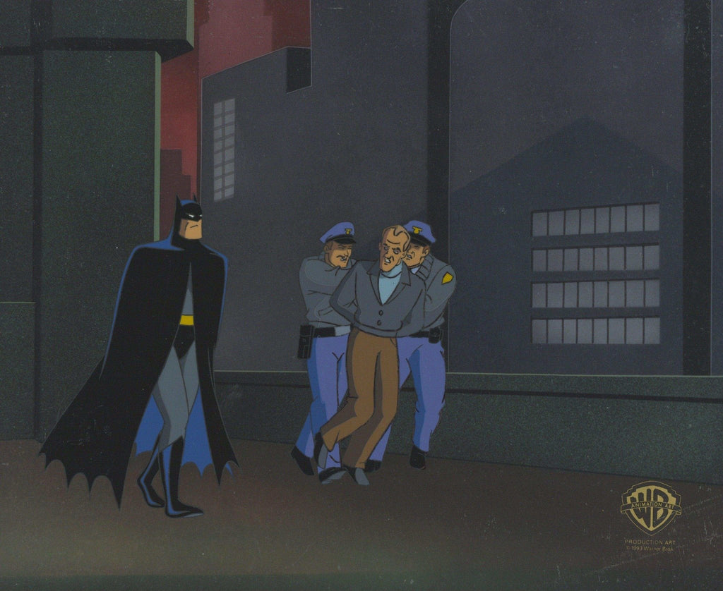 Batman The Animated Series Original Production Cel: Batman and Police - Choice Fine Art