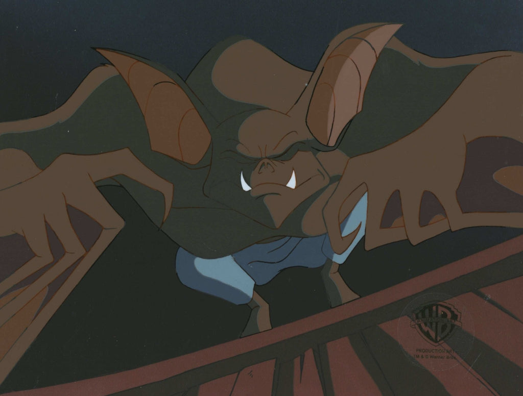 Batman The Animated Series Original Production Cel with Matching Drawing: Manbat - Choice Fine Art