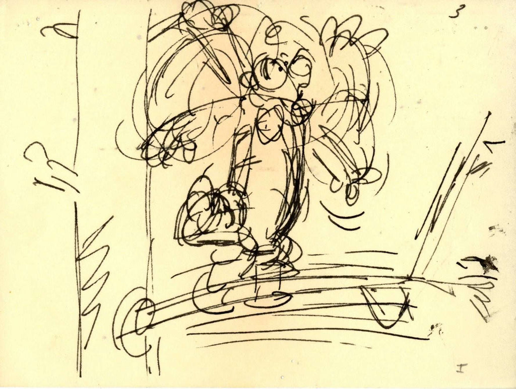 Tigger Original Storyboard Drawing - Choice Fine Art